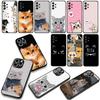 Cover for Samsung Galaxy A25 A37 A57 A12 A14 A31 A41 A50 A51 A70 A71 A72 A21S A04 M15 Note 20 9 8 10 Phone Case Cat Meow Cute