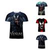 Stylish Women Men Movie Venom Comic Print Casual 3d T-shirt For All Seasons