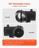 Diesel Heater Pipe Duct Vent Kit, 75mm Heater Pipe Warm Air Outlet Vent Set with Y-Shaped Connector & Air Duct Clamps, Parking Heaters Air Ducts Vent