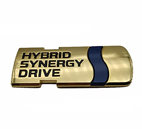 

TOYOTA Toyota HYBRID SYNERGY DRIVE Hybrid Plate Emblem/3D/Sticker 1 Piece (Gold) золотой
