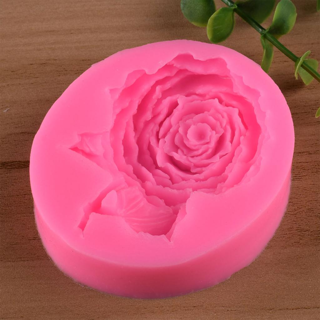 Silicone Chocolate Moulds Fondant Molds Rose Shaped Silicone Material Household