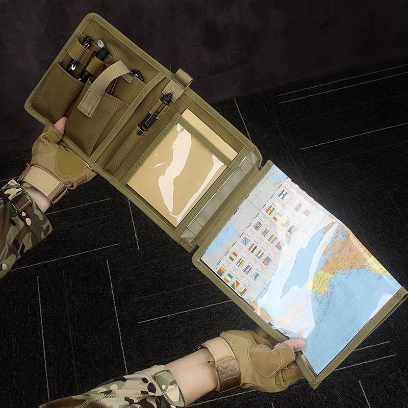 Waterproof Map Bag Military Fan Outdoor Notebook Diary Pencil Book Cover