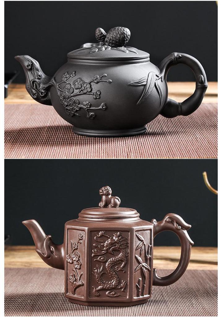 Large Yixing Zisha Handmade Ceramic Teapot for Kung Fu Tea