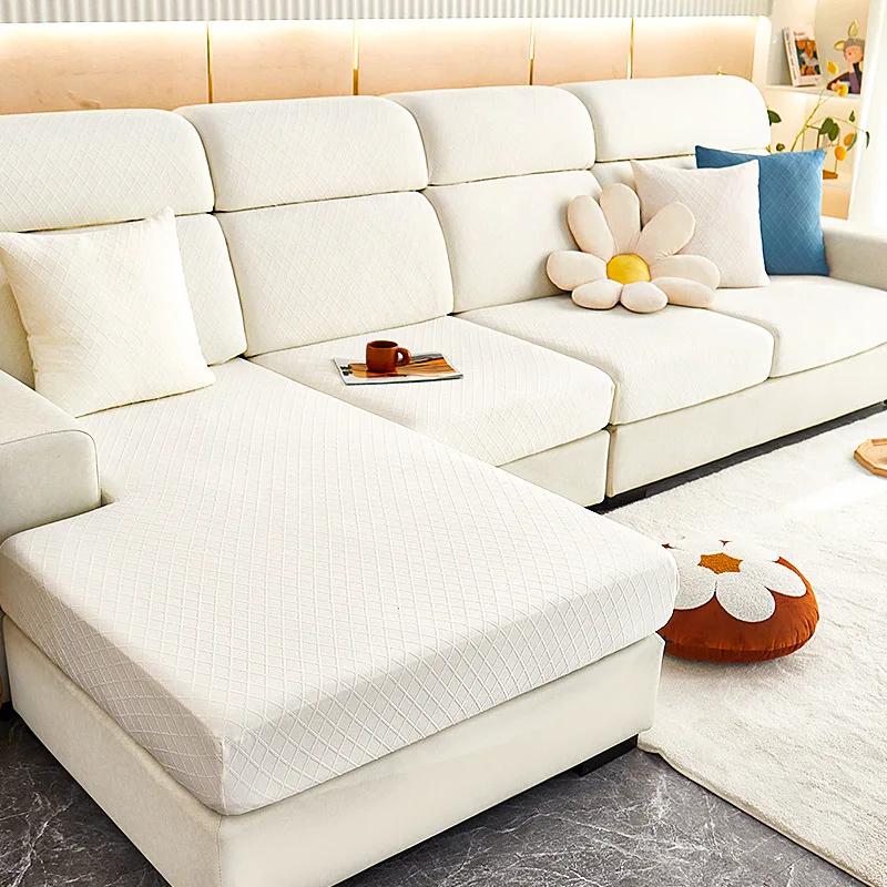 Pokrowiec na sofę Szezlong Rozkładana sofa Nakładka Regulowany Elastyczny Modułowy Pokrowiec na siedzisko sofy w kształcie litery L Ochraniacze na poduszki kanapy