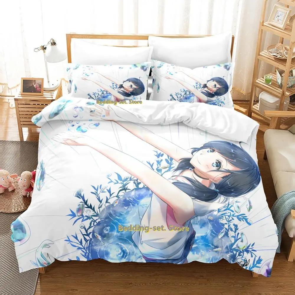 Nytt Weathering With You Sängklädesset Tecknad Anime tredelat set Vuxen Barn Sovrum Påslakan Set lakan och örngott