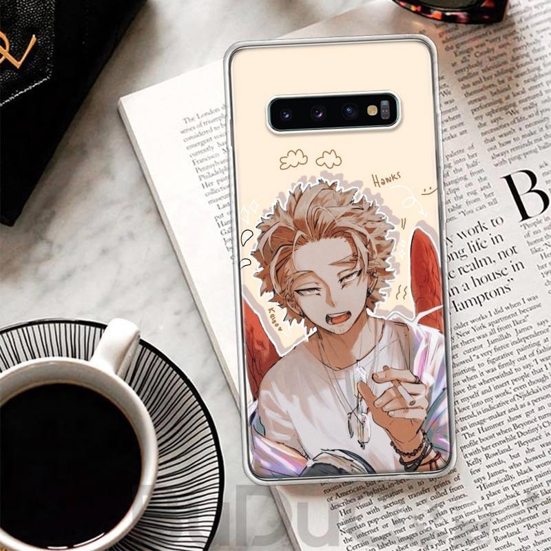 

Hawks MHA My Hero A-Academy Cover For Samsung Galaxy S8 S9 Plus S10 Lite Note 8 9 10 Pro 20 Ultra S7 Edge M11 M21 M32 M51 Print Samsung S9