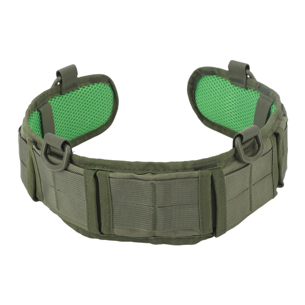 Multifunctional Outdoor Waist Belt Security Waist Belt for Camping Hunting Climbing Green