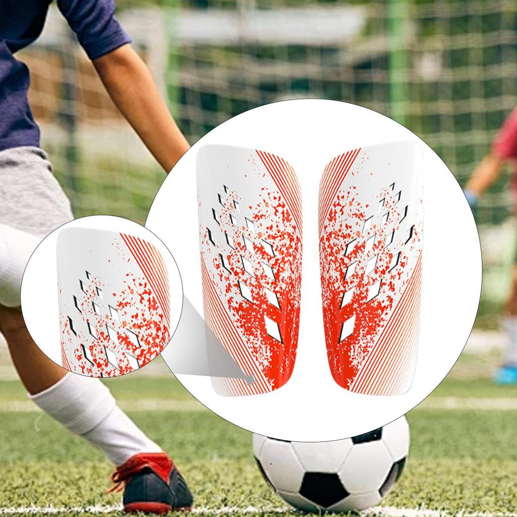 1 Pair Soccer Shin Guards Lightweight Protectors Comfortable Training Leg Protection for Sports