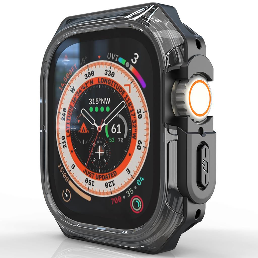 For Apple Watch Series 7/8/9 45mm Watch Frame Case PC+TPU Smartwatch Edge Protector