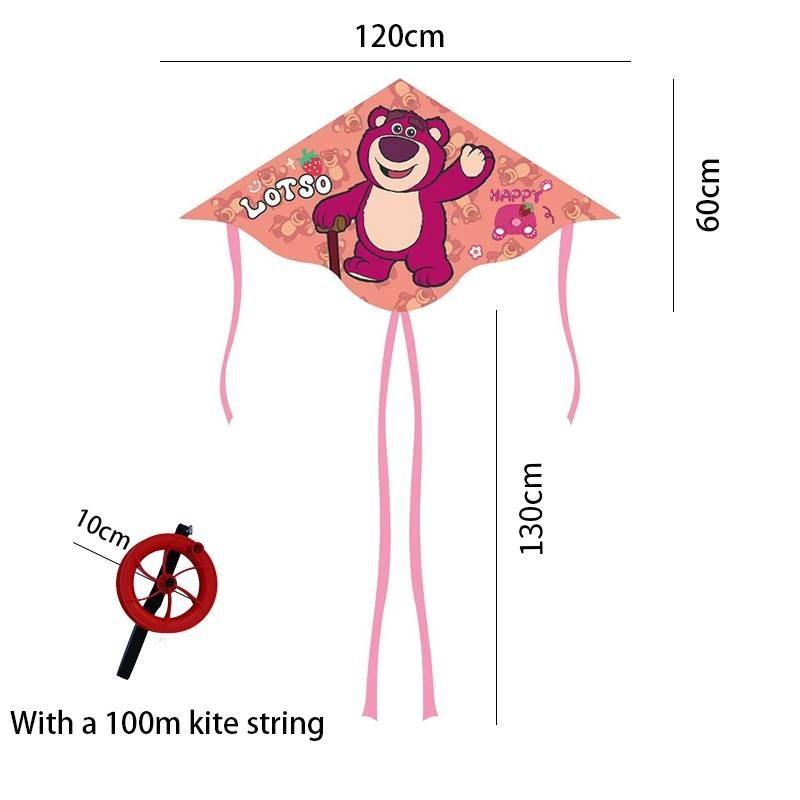 1,2 Meter langer Drachenschwanz für Kinder, Cartoon-Doppelschwanzdrachen