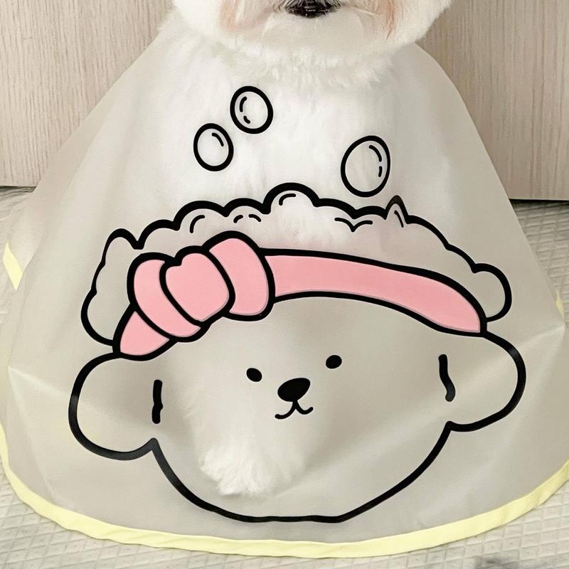 Dog barber cape tearstain facial care waterproof cape bib coverall universal pet supplies for dogs and cats