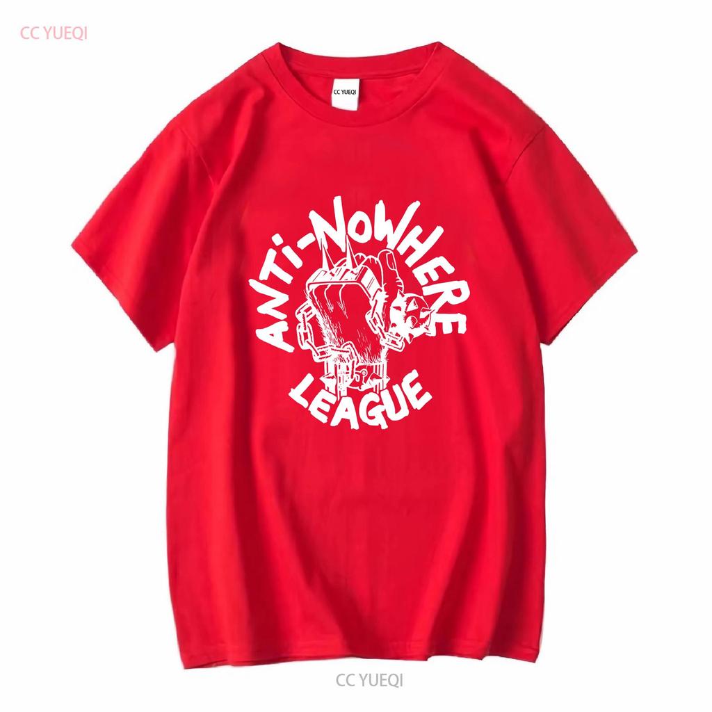 VINTAGE 80s ANTI NOWHERE LEAGUE PUNK ROCK HARDCORE TOUR CONCERT PROMO T SHIRT long sleeves vintage Washed Top For Everyday Wear