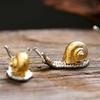 Creative Alloy Snail Small Ornaments Small Turtle Cute Vivid Little Animal Home Decoration Bonsai with Incense Crafts Figurines