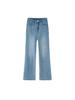 Blue Plus Size Micro-Flare Jeans for Women – Autumn Style, Slim-Fit, Stretchy Bell Bottoms for Pear Shapes
