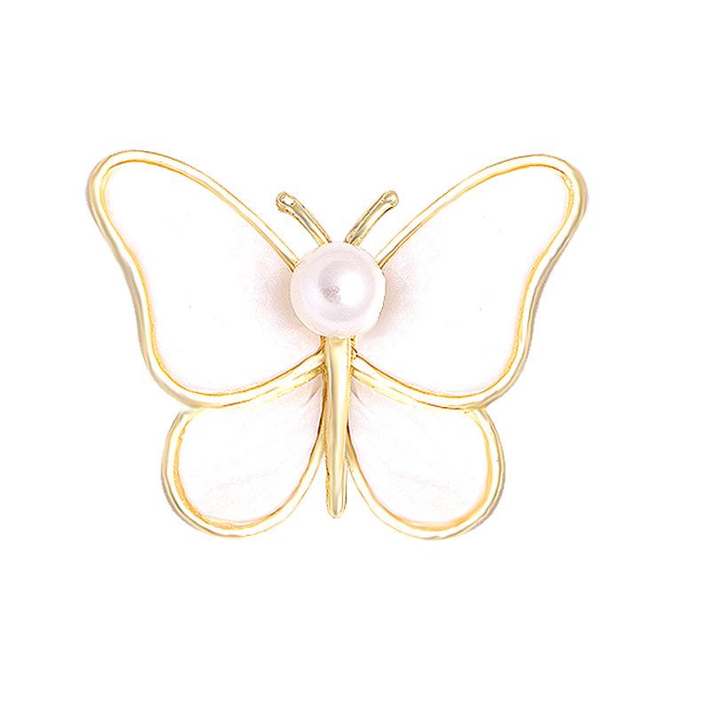 Butterfly Brooch Female Premium Niche Pearl Pin Brooch Accessories
