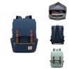 Luxurious Durable Canvas Leather Travel Backpack With Comfortable Shoulder Strap