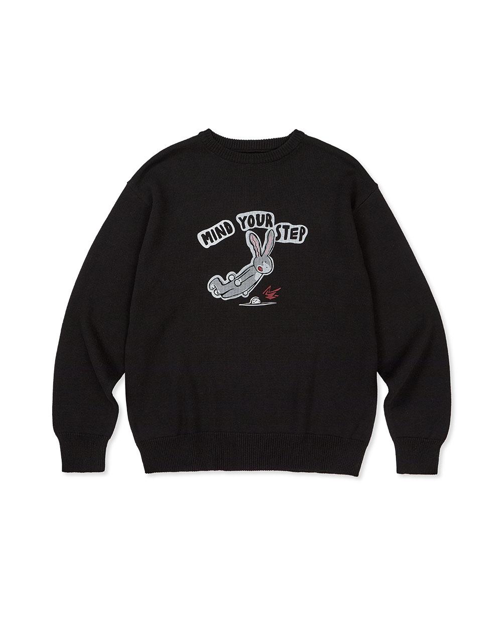 Mmlg [Mmlg] Mind Your Step Knit (Every Black) Every Black/L