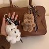 Plush West Highland Terrier Keychain With Creative Animal Design For Gifts And Accessories