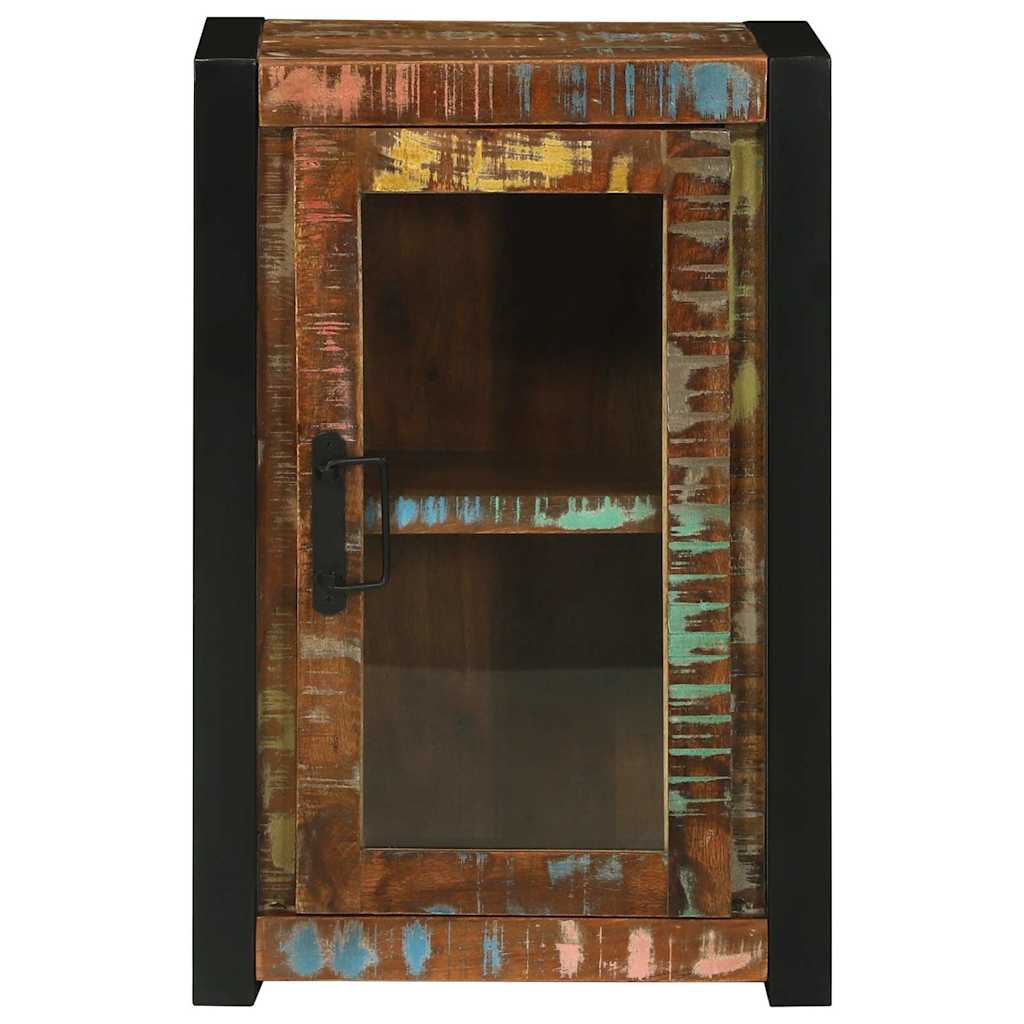 Bathroom Cabinet with Shelf Brown Solid Upcycled Wood