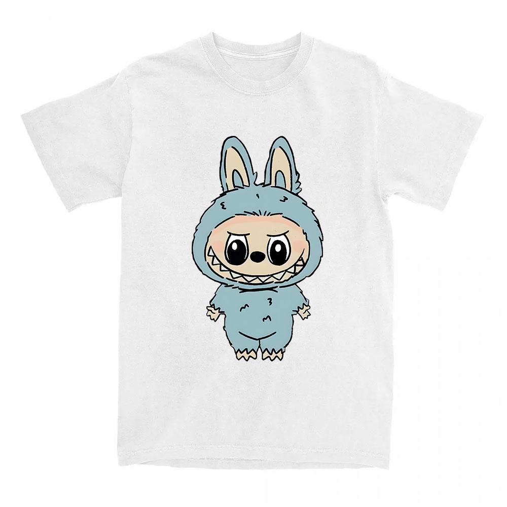 Girls Tees Kawaii Doll Labubu T-shirt 2025 Fashion Cartoon Graphic Tshirts Short Sleeve Cotton Female T Shirts Streetwear Women