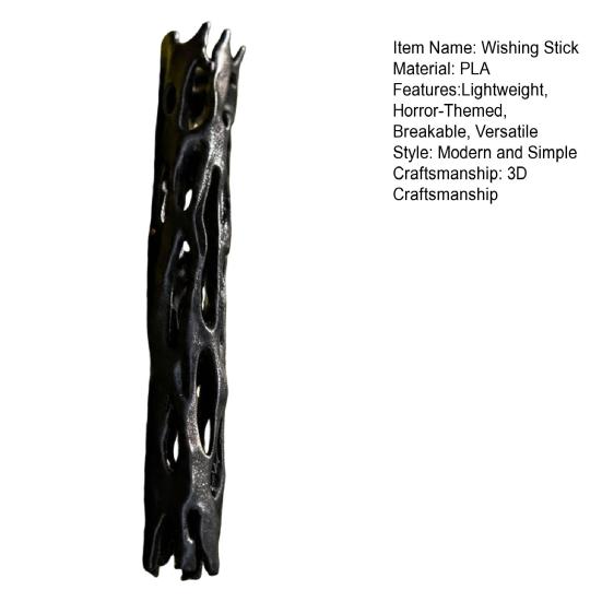 Jijijing One Wish Willow Stick, Wishing Wish-Making Snap Breakable Magic Charm, Creepy Decor for Haunted House & Film Memorabilia Display