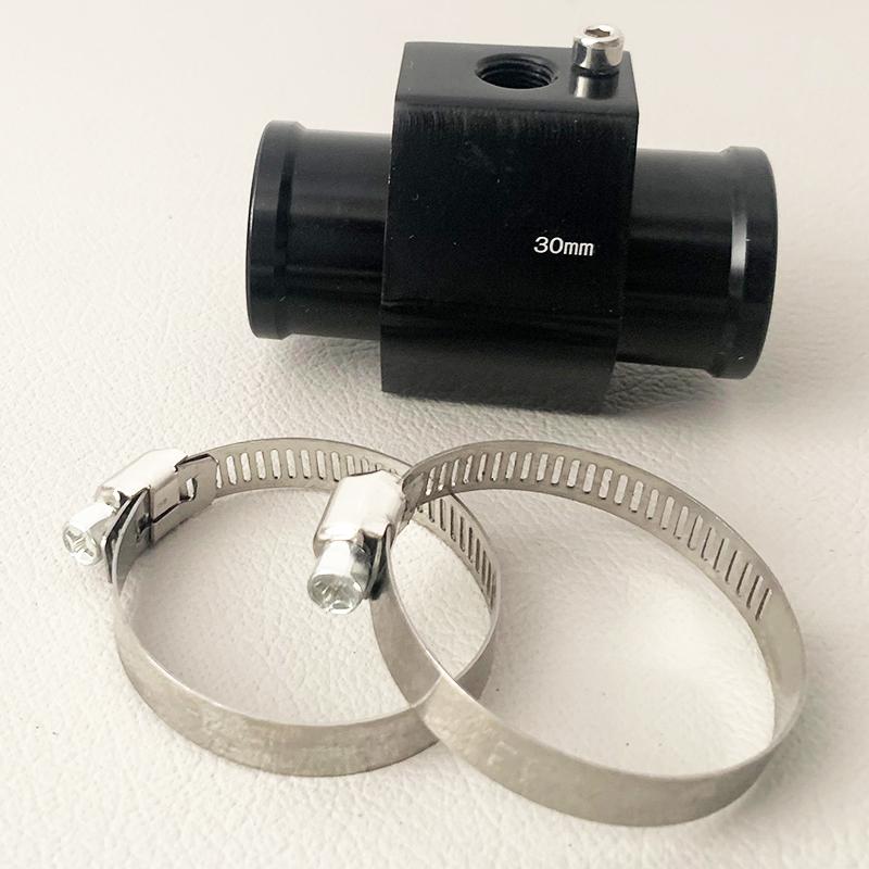 Water Temp Gauge Radiator Sensor Joint Pipe Hose Water Temperature Adapter Aluminium Alloy For Car Truck Motorcycle Size 18-40mm