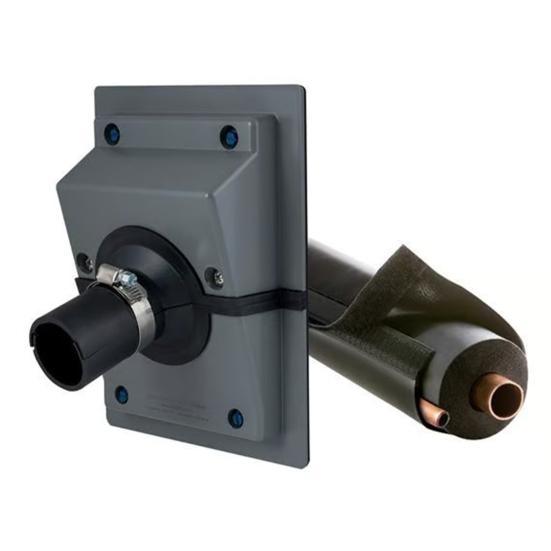 Split Cover Wall Sleeve Kit for AC Line Set Easy Install Wall Penetration Cover for Indoor Outdoor Air Conditioner Systems HVAC Line-Set Cover