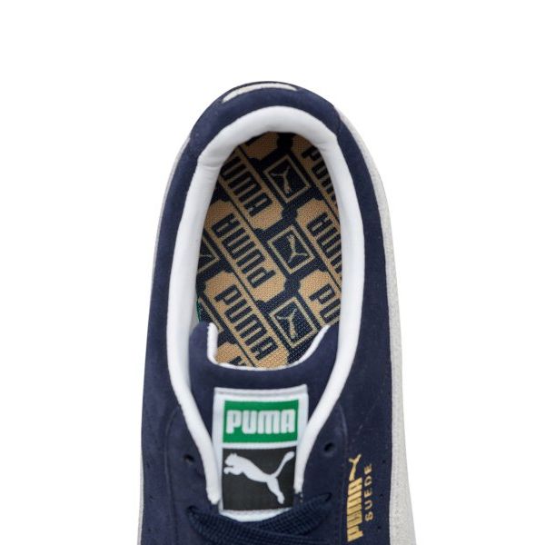 Puma Suede Classic 21 Παλτό Μπιζέ Unisex Αθλητικά Παπούτσια Μπλε Λευκό 374915-04