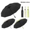Fully Automatic Travel Umbrella Windproof Reverse Folding Umbrella 10 Bones Compact Foldable Umbrella for Car Backpack