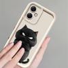 Cartoon Blacks White Cat Case for Xiaomi Poco F8 X3 NFC C61 C50 C51 X3 Pro Phone Cover