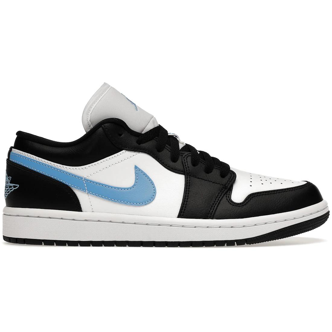 

Кроссовки Jordan 1 Low Черные Университетский синий Белые (Женский)(DC0774-041) 38.5