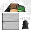 DRAVELEXO Cargo Net 120 X 120cm (Maximum 240 X 240cm) 200% Stretch Ratio Touring Net Easy Installation Truck Bed Light Truck Net Cargo Shift Preventio