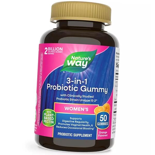 Probiotics for Women, Women's Probiotic Gummies 3 In 1, Nature's Way 50 Tablets Orange (69344011)
