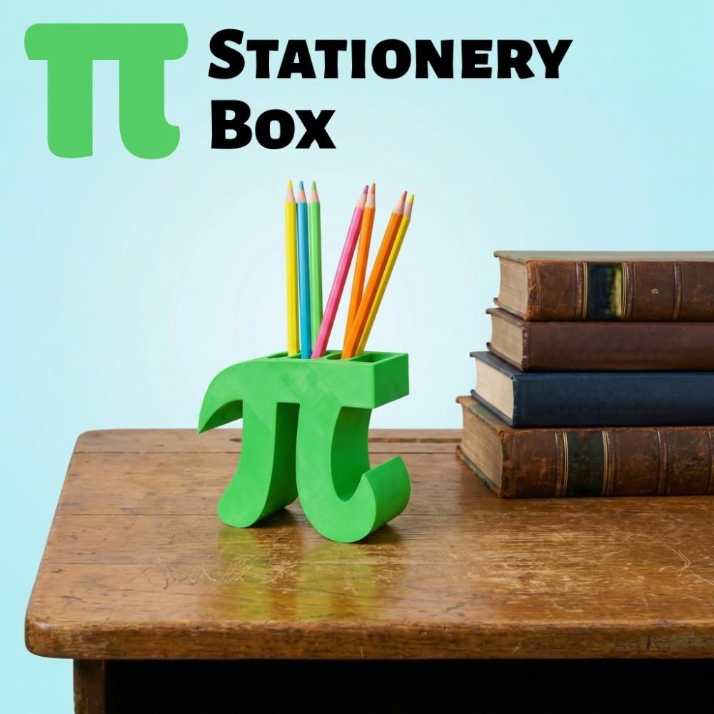 Math Festival Pi Pen Holder Green Stationery Box Multifunctional 3.14 Pi Day Gift Desktop