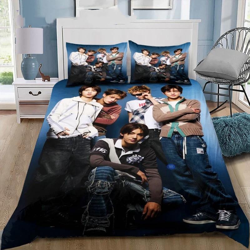 Cortis Red Red Hip Hop Silhouette Print Bedding Set Duvet Cover Set Urban Graffiti Bedding Bedroom Decor Pillowcas 50x75cm