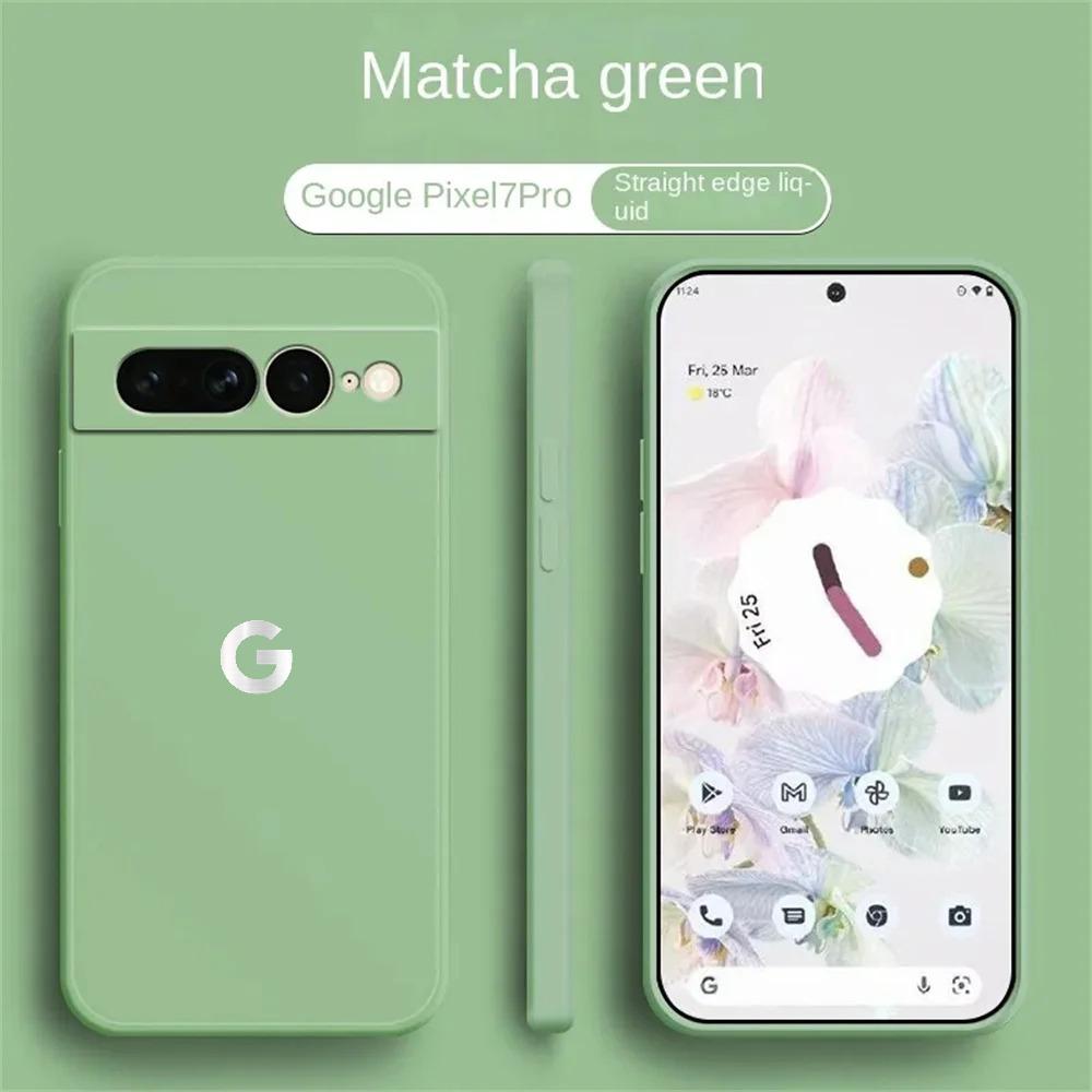 Ultra Slim Liquid Silicone Phone Case for Google Pixel 10 9 Pro XL 8 7 6 A Pro Wireless Charging Shockproof Protector Back Cover