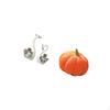 Porcelain Swan Figurine Collection And Pumpkin Pillow Decorative Animal Statue Ornament for Living