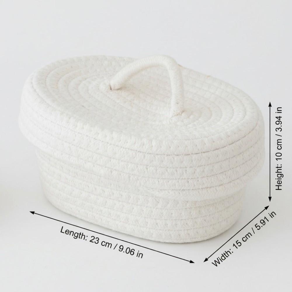 קופסת אחסון מחבל כותנה עיצוב ארוג פח אחסון סל אחסון ארוג ידנית אחסון מחטים