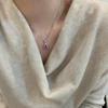 Rhinestone Rose Red Gourd Necklace: Fortune & Prosperity Pendant On Thin Clavicle Chain - Elegant National Style Jewelry for Women