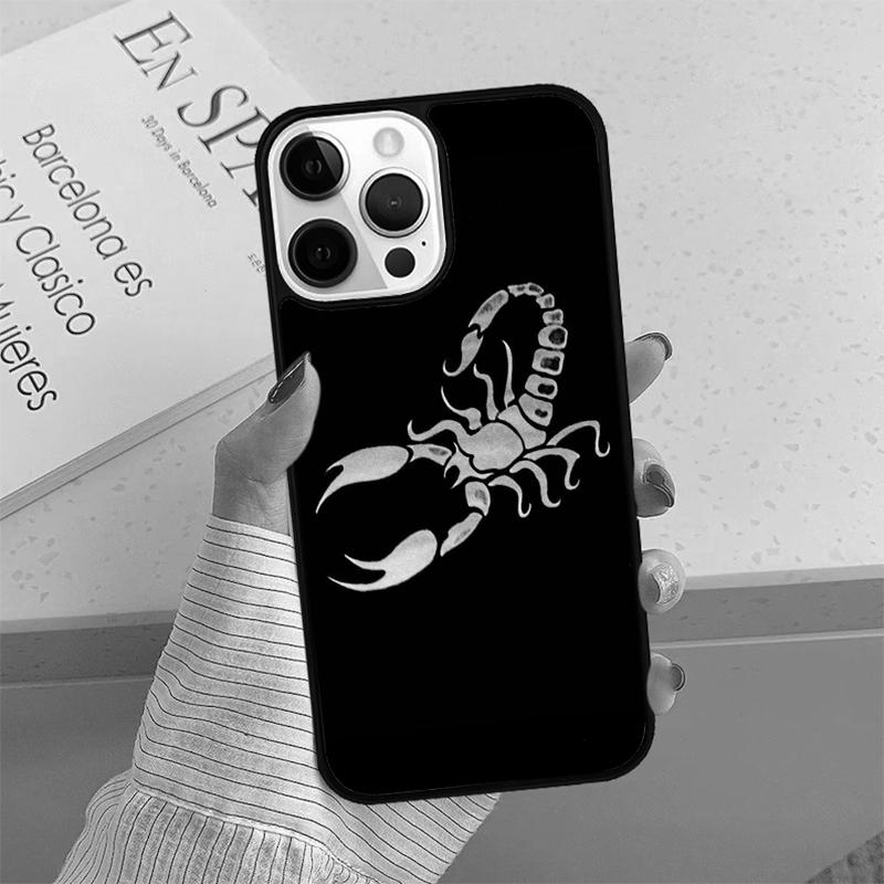Animal Scorpio Phone Case cover For iPhone 17 Air 15 16 16e 14 13 Pro Max Coque 12 11 Pro Max For Apple PLUS fundas