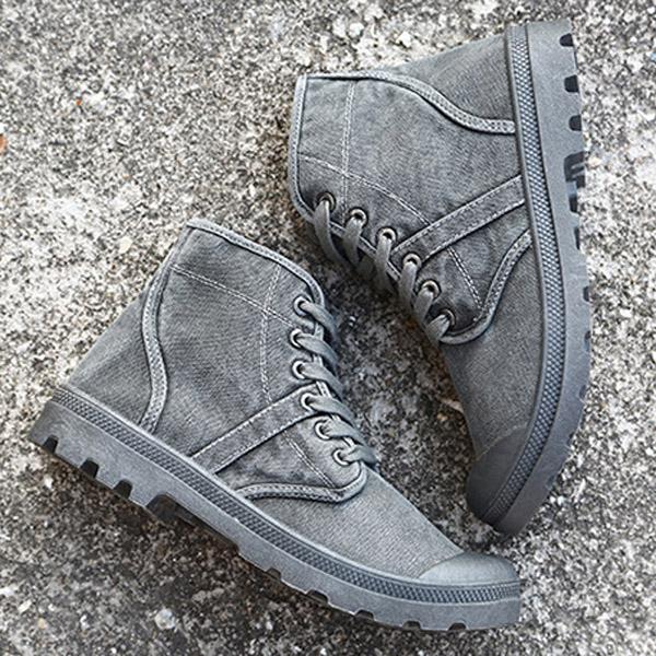 Buy Mens Casual Canvas Shoes Army Combat Men's Sneakers Fashion High