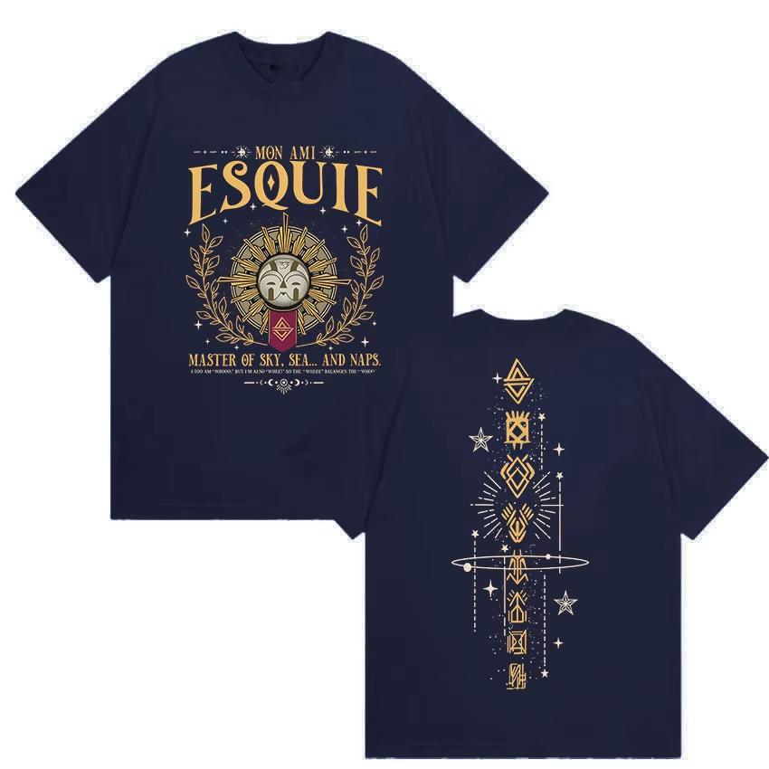 Summer Adult Clair Obscur Expedition 33 Merch Mens Womens 100 Cotton Printed Tshirts Trendy Street Wear Fashion Soft Loose