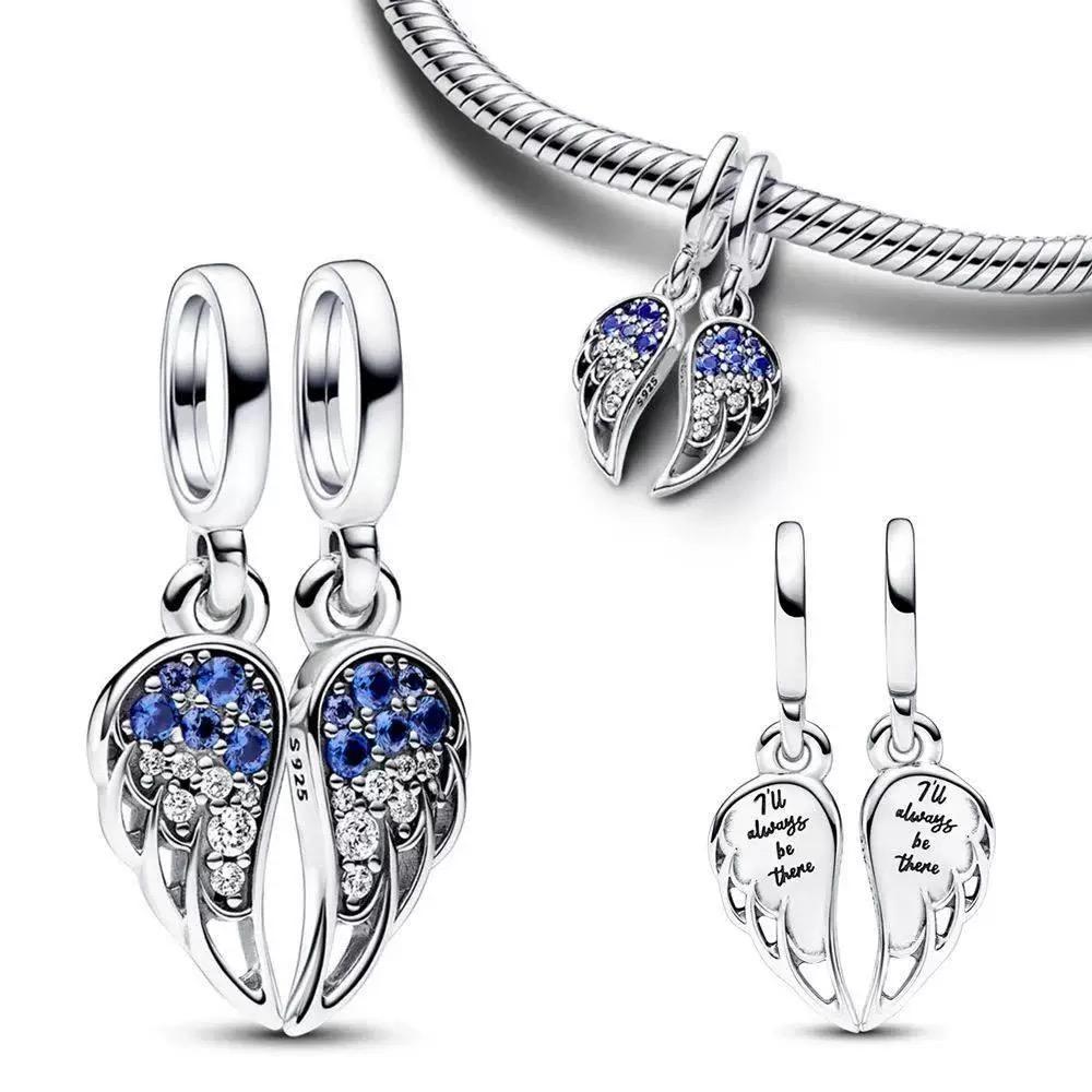 Glow-In-The-Dark Firefly Butterfly Charm Beads Fit European Original Copper Bracelet Necklace Beads For Diy Jewelry Women Gift