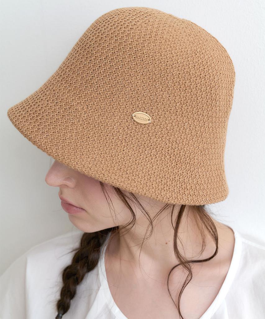Hallen Soft Knit Bucket Hat (C078_Beige)