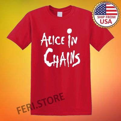 Alice In Chains Herren Rot Größe S-5XL