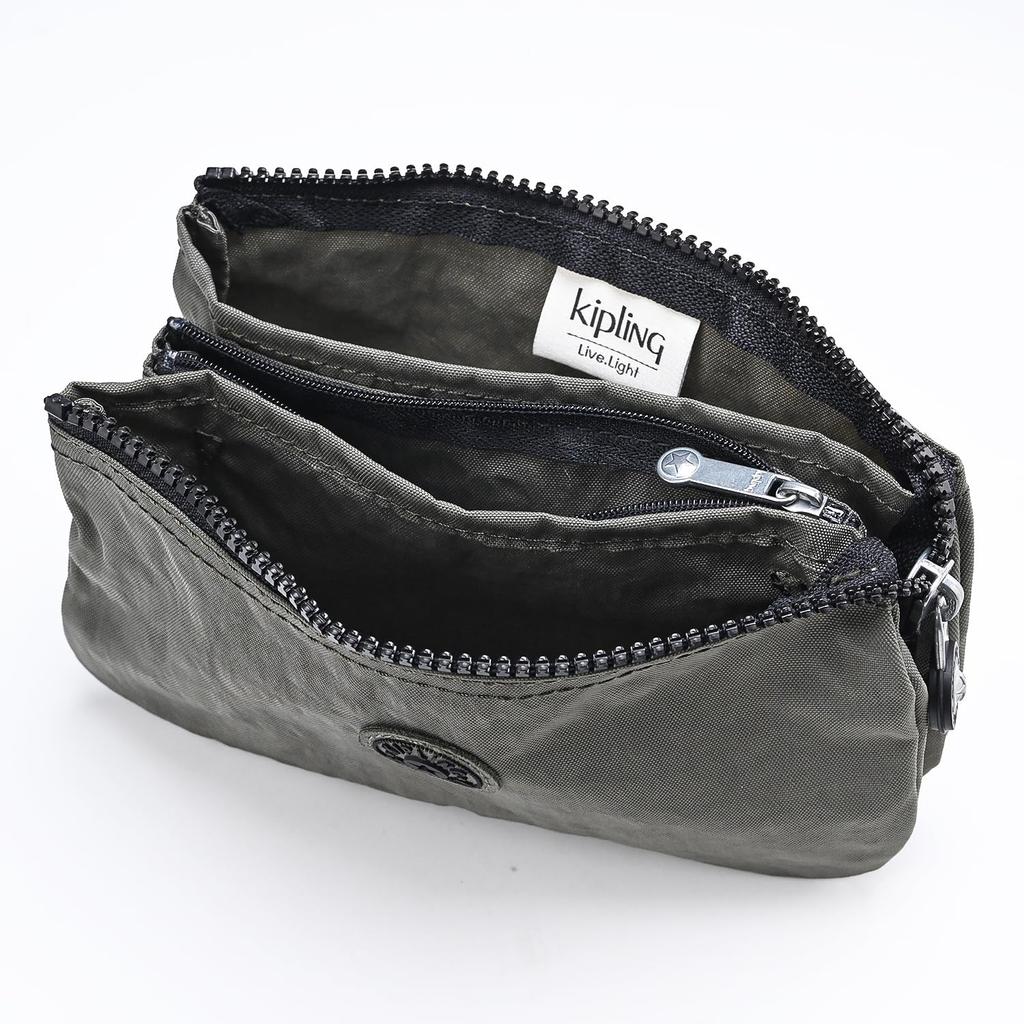 Kipling pouch for women and CREATIVITY Green compact [Kipling] men, L, Moss, K1326588D, [Used]