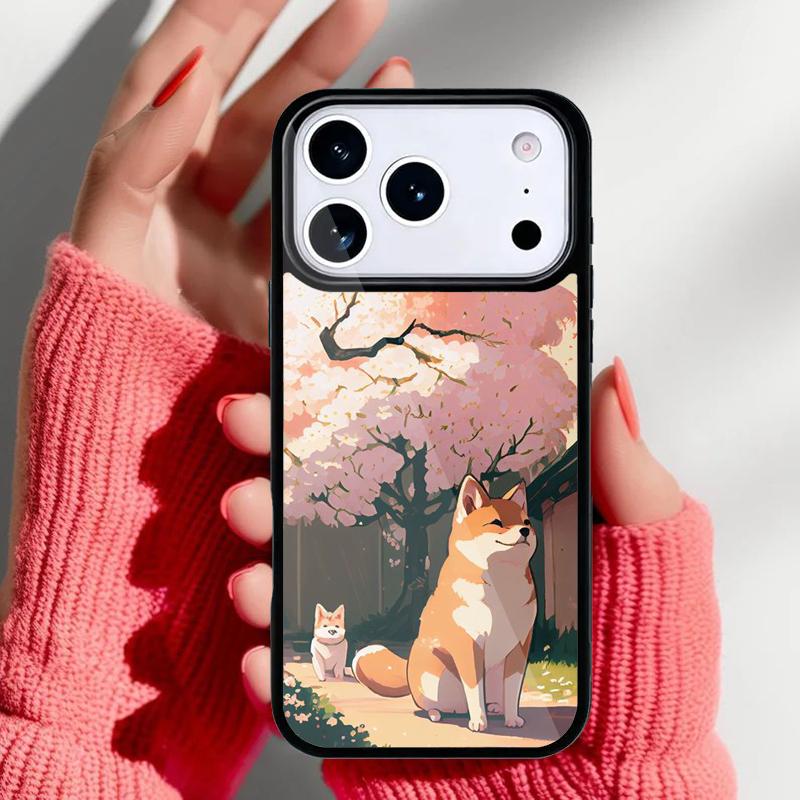 Shiba Inu Cute Cartoon Art Phone Case for iPhone 17 Air 16e 15 14 13 Pro Max Back Cover for 12 11 Pro Coque