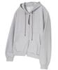 Bluff 2Way Big Zip-Up Hoodie [Grey]