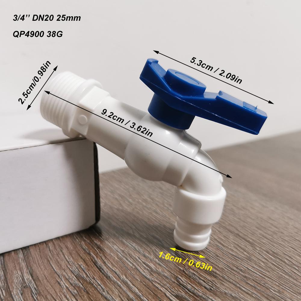 10Pcs IBC Tank Tap Adapter Valve S60X6 Coarse Thread Garden Quick Connect Faucet 1/2 3/4" Male Tank Tap Accessory Fitting