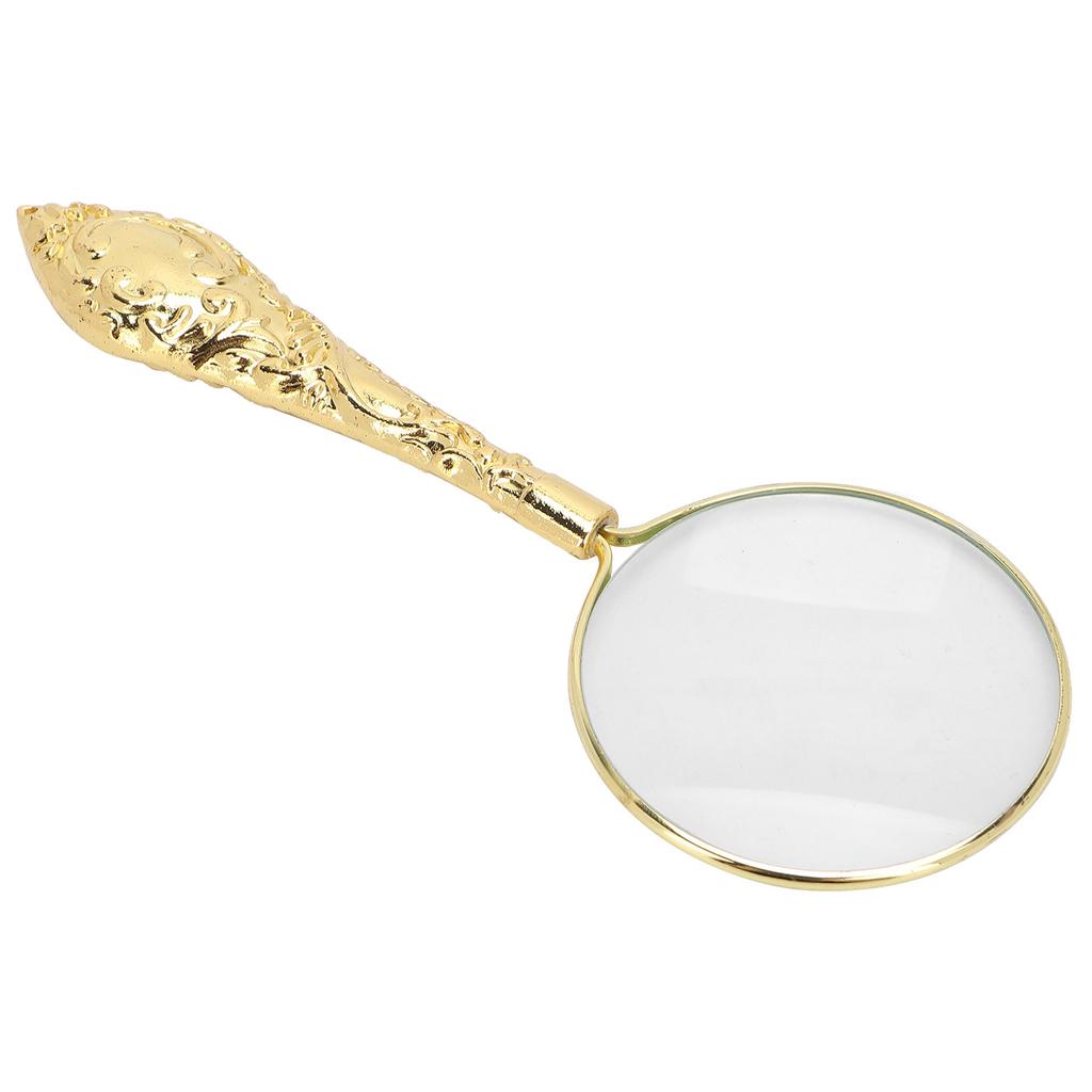 5X 45mm Lupa Ruční Čtecí Lupa Kovová Rukojeť Zvětšovací Sklo